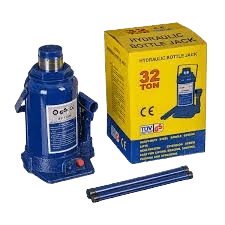 32-Ton Heavy-Duty Hydraulic Bottle Jack,approx. 29,000 kg Manual Hydraulic. Heavy-duty, high-grade forged steel construction with reinforced welding points.